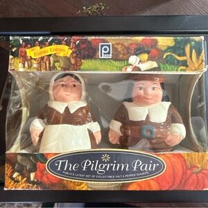 Publix Pilgrim Pair Salt & Pepper Shakers - Brown and White